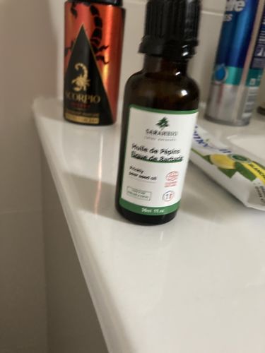 Customer photo review of Sarahbio - huile de pépins de figue de barbarie - 30 mL