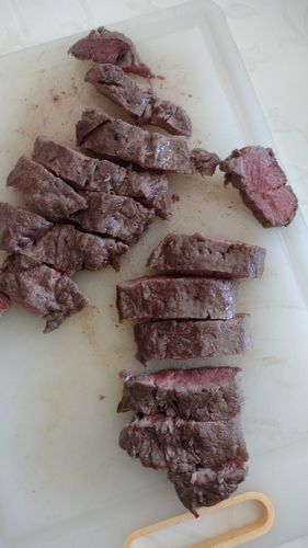 Customer photo review of Vegas Strip Steak Usa Creekstone Farm Prime Angus
