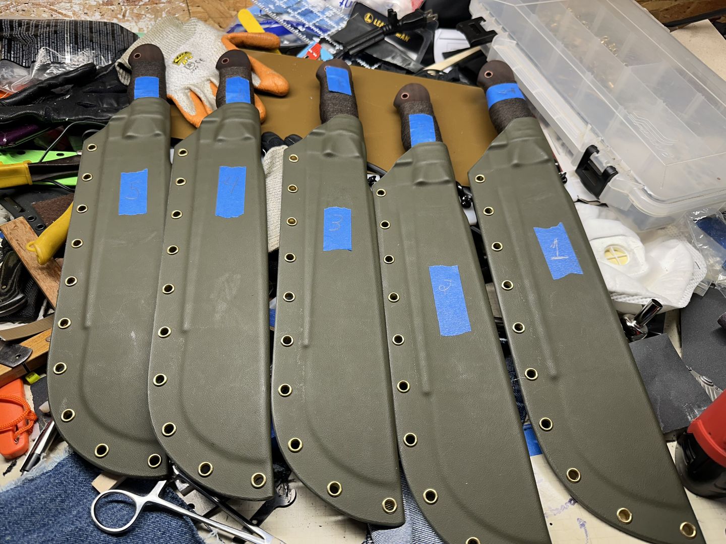 Customer photo review of 4" x 36" Sanding Belts for Stock Removal