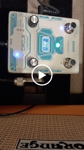 Customer video review of Donner Circle Looper Guitar Effect with Time Display and Drum Machine