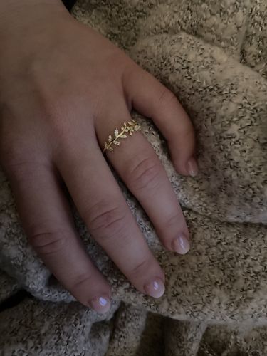 Kundenbewertung mit Foto zu Hakuna Matata - edler S925 Olivenzweig Ring