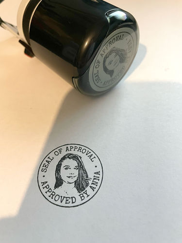 Customer photo review of Self-Inking Face Stamp