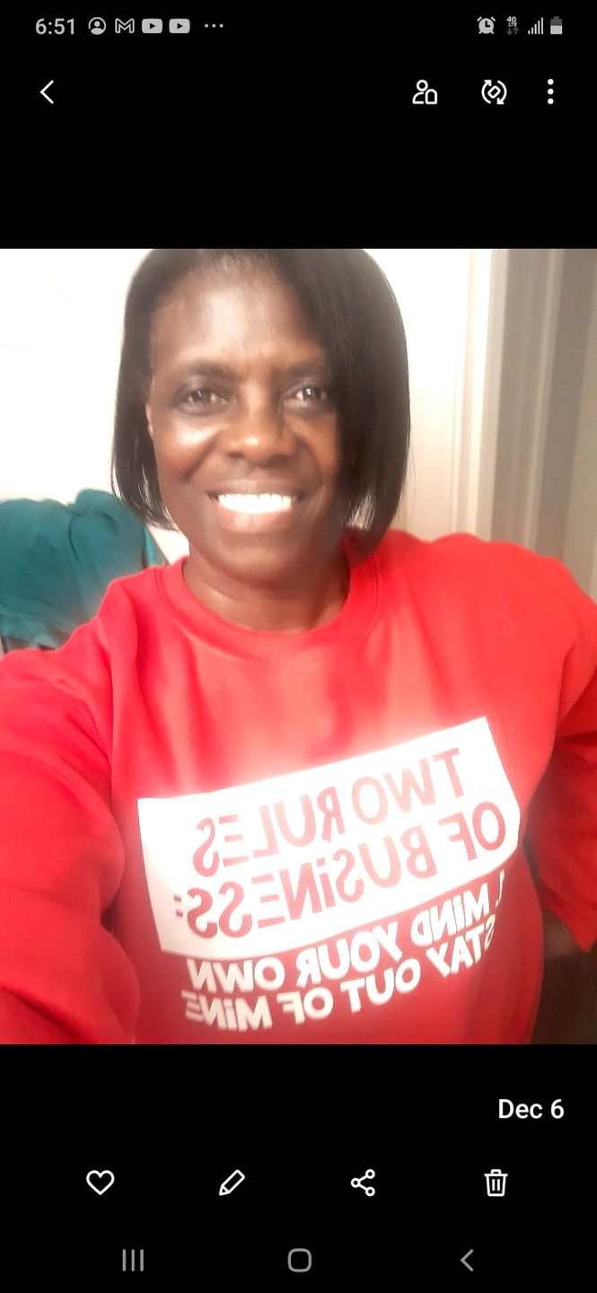 Customer photo review of Two Rules Of Business Sweatshirt