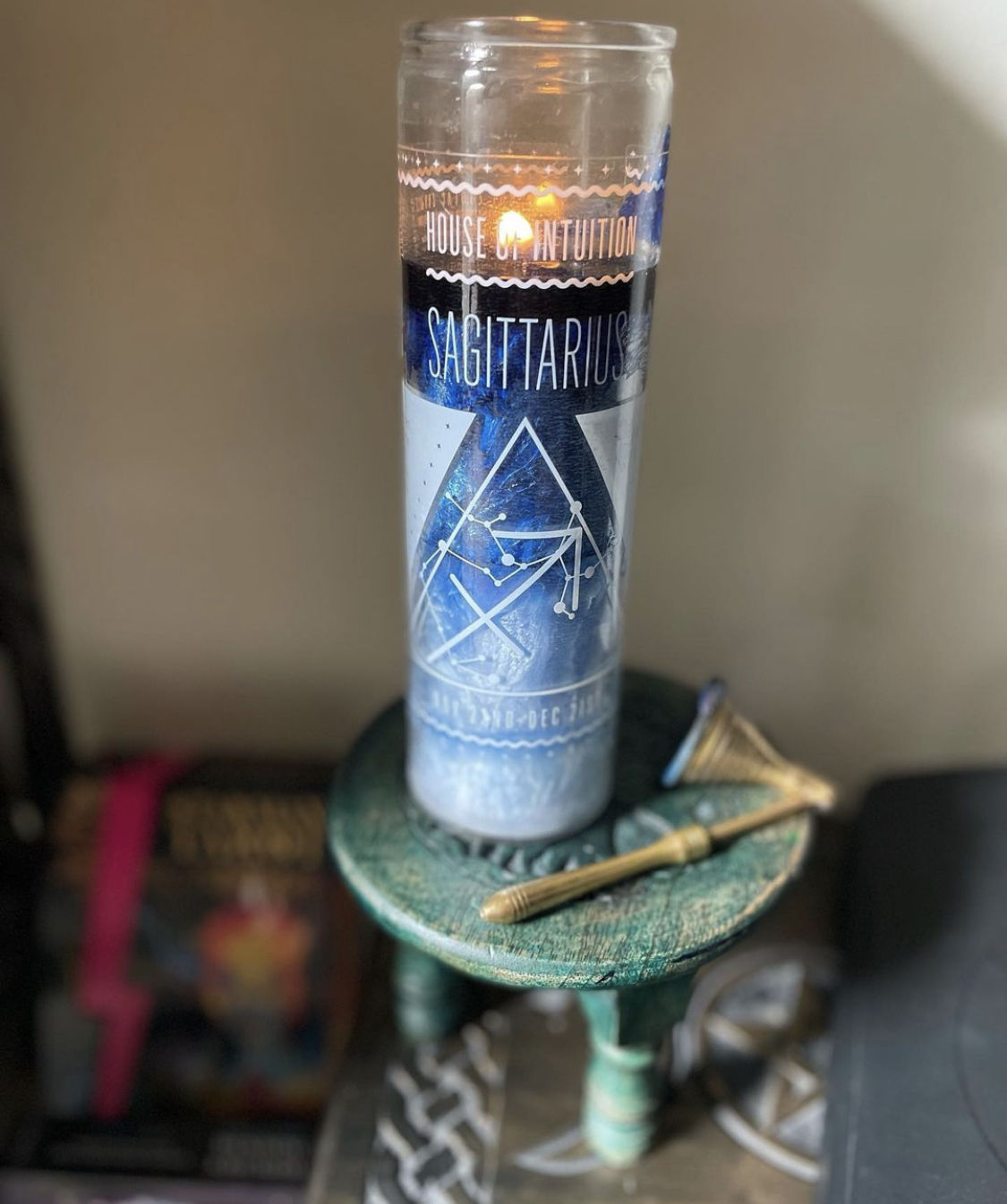 Customer photo review of HOI Sagittarius Zodiac Candle