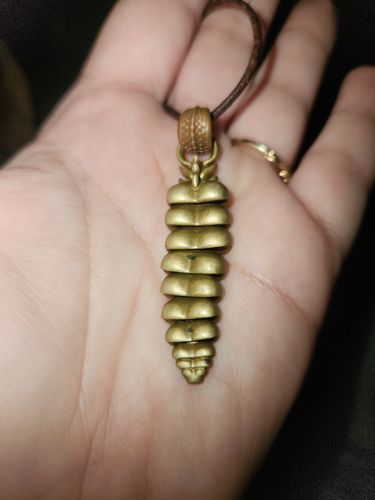 Customer photo review of Rattlesnake Tail Pendant