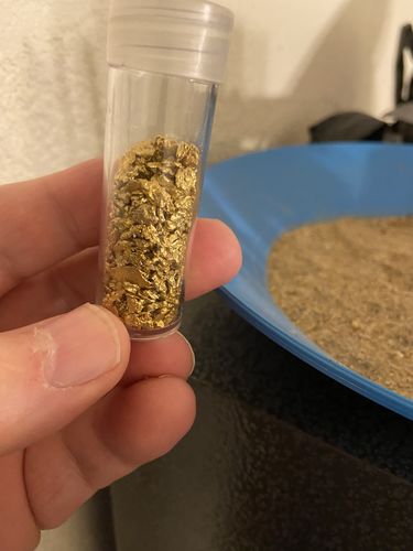 Customer photo review of *TROGO* Flawless '$5,000 GOLD NUGGET DISCOVERY' - Gold Panning Paydirt