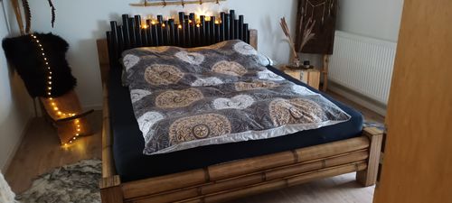 Customer photo review of Bett CABANA Liegefläche 160x200 cm Honig-Antik