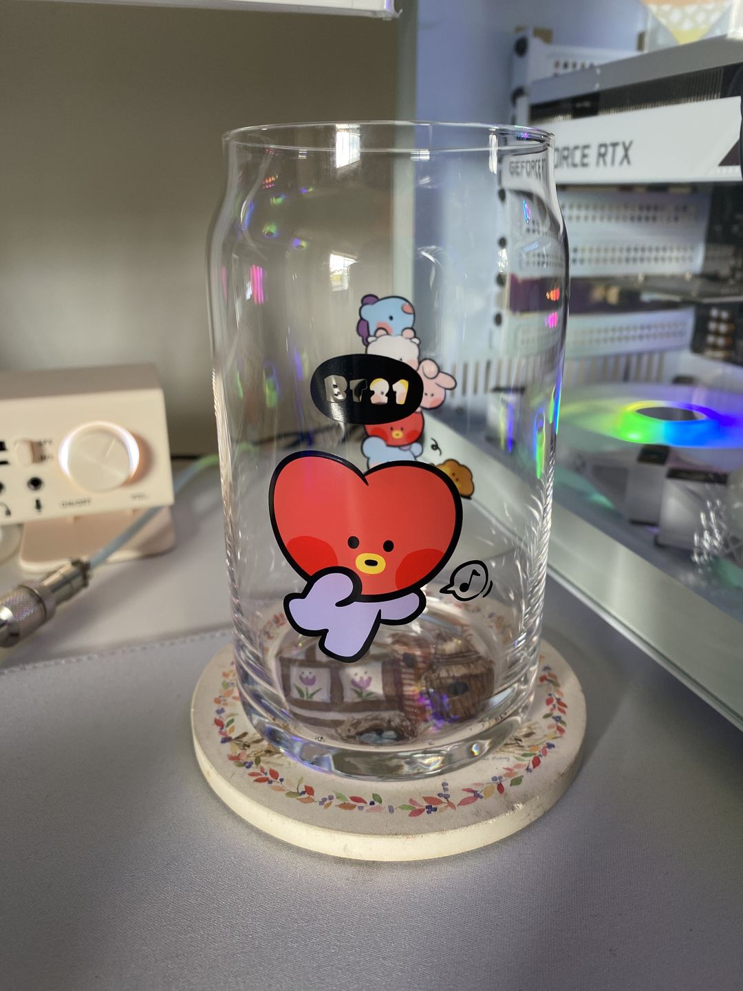 Customer photo review of BT21 MININI GLASS CUP