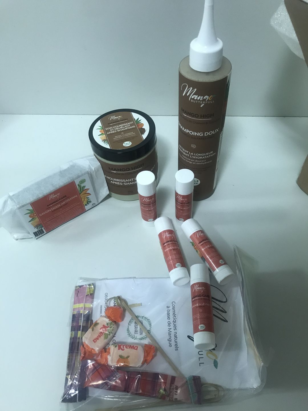 Customer photo review of Savon doux artisanal Cerise & Curcuma