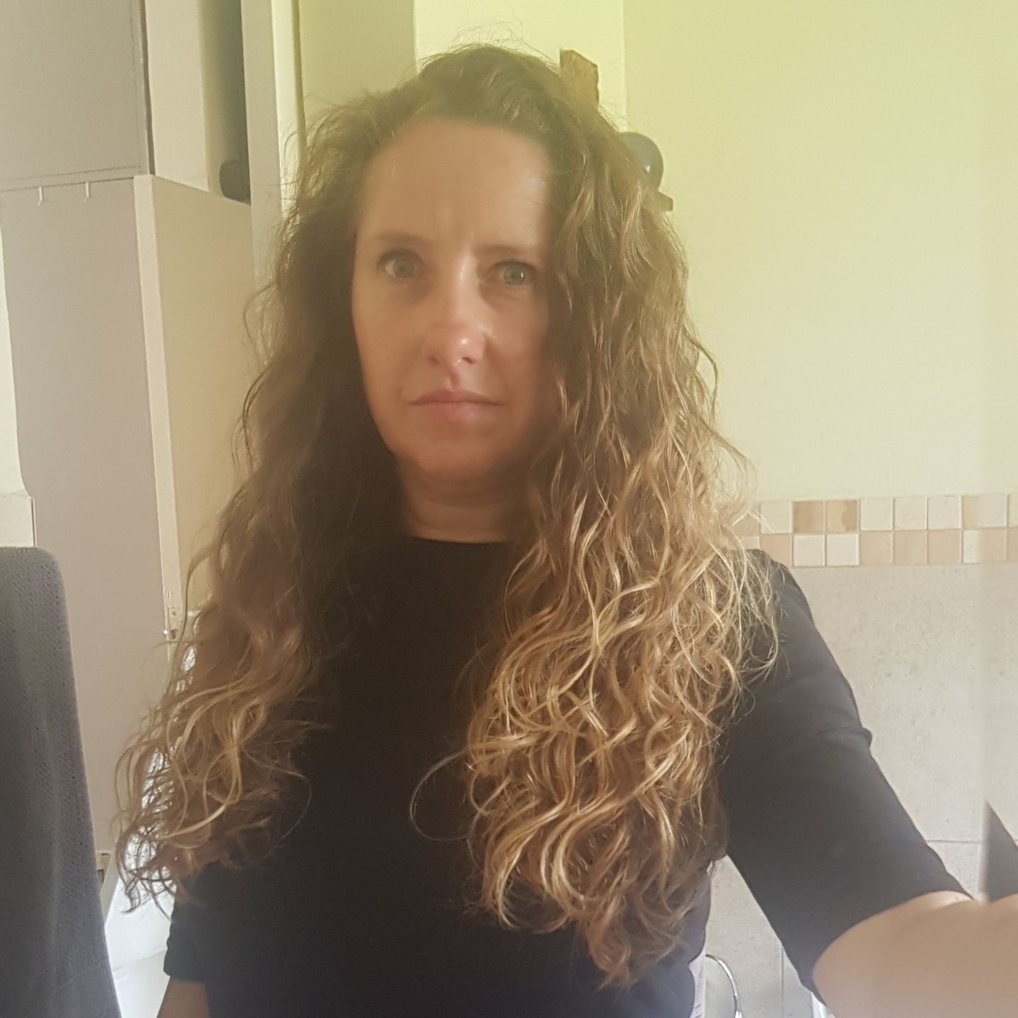 Customer photo review of Scrunching Microfibre Towel