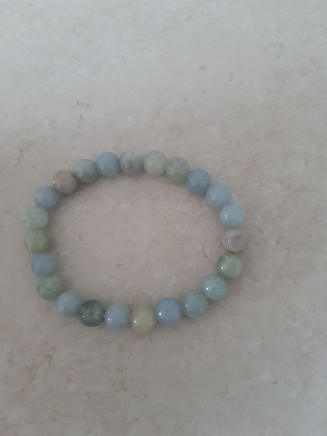 Customer photo review of Aquamarine Bracelet