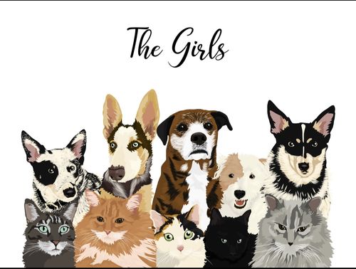 Customer photo review of Custom Pet(s) Portrait