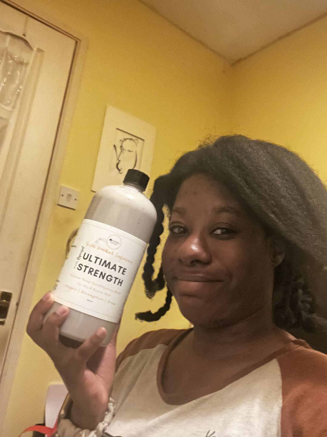 Customer photo review of Silk Herbal Infusion - Ultimate Strength Intense Deep Conditioning Mask