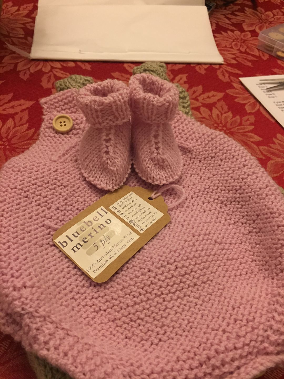 Customer photo review of Bluebell Merino 5 ply