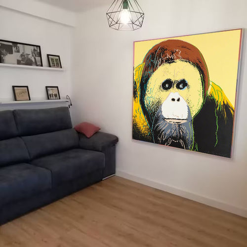 Customer review photo for Andy Warhol Painting #AW05