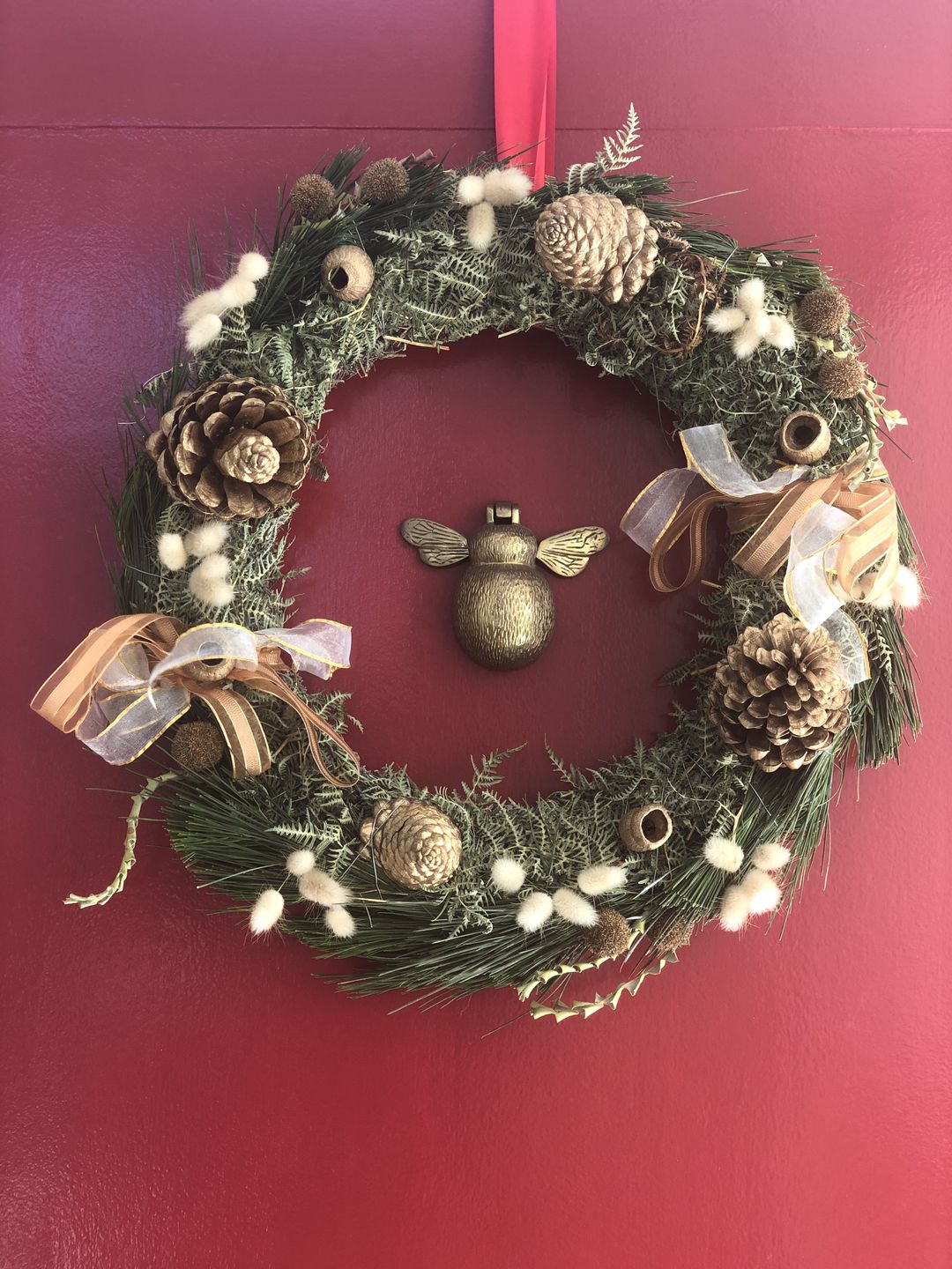 Customer photo review of Xmas Door Wreath (Small)