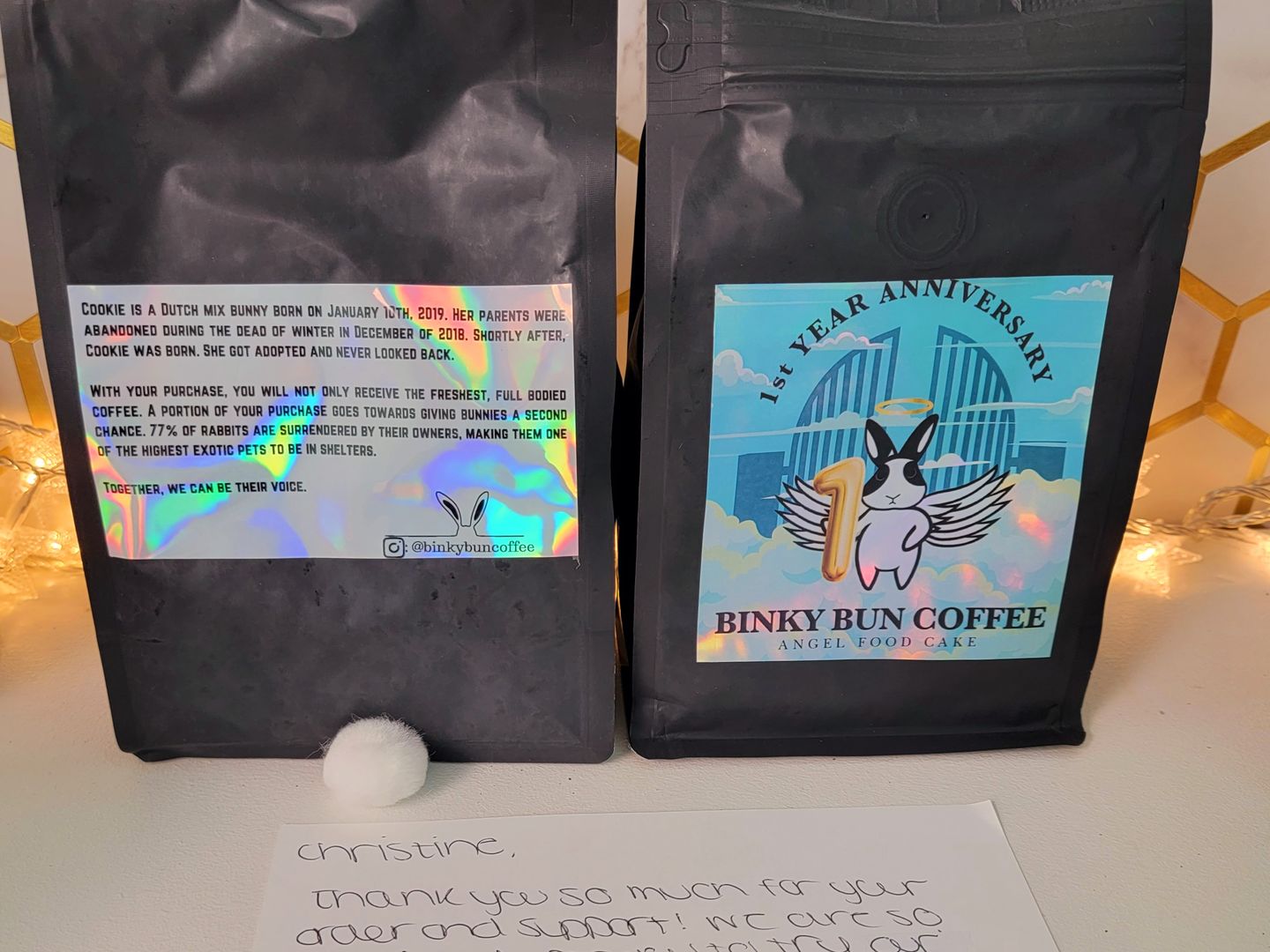 Customer photo review of Breakfast Blend (Bean)