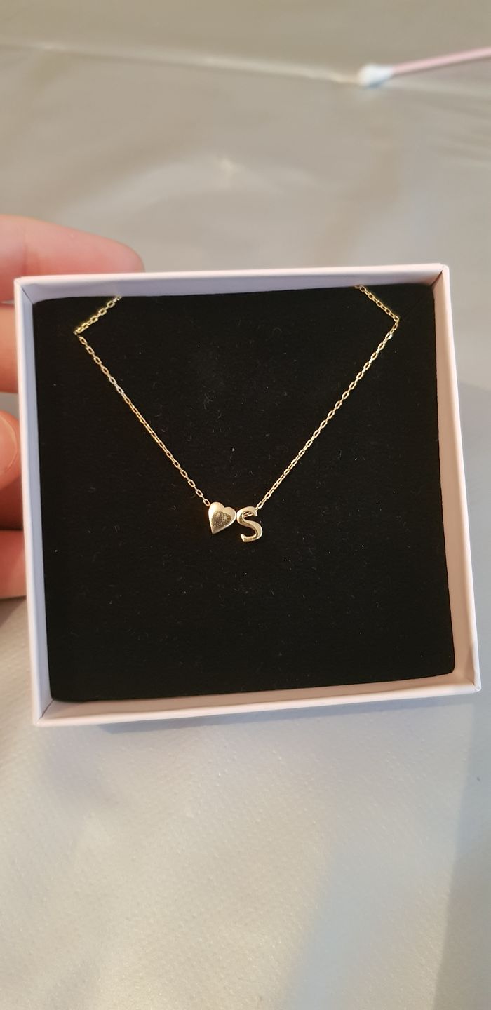 Customer photo review of Herz Buchstabenkette