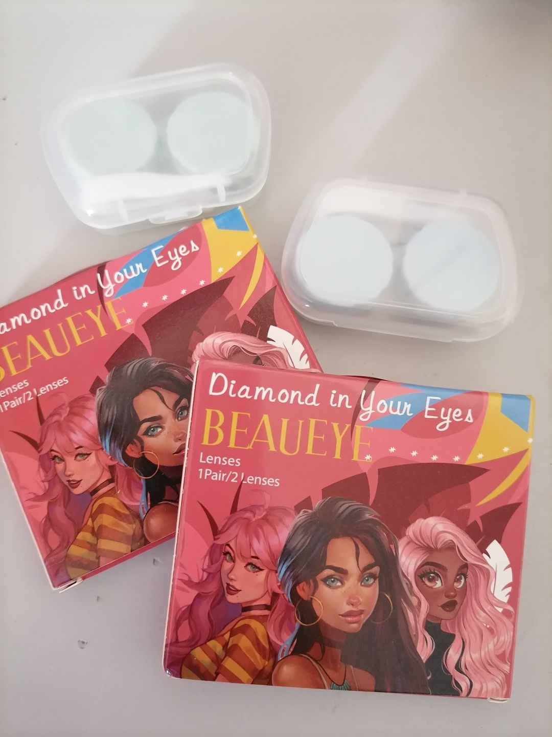 Customer photo review of Hidrocor AVELA Brown Prescription Colored Contact Lenses