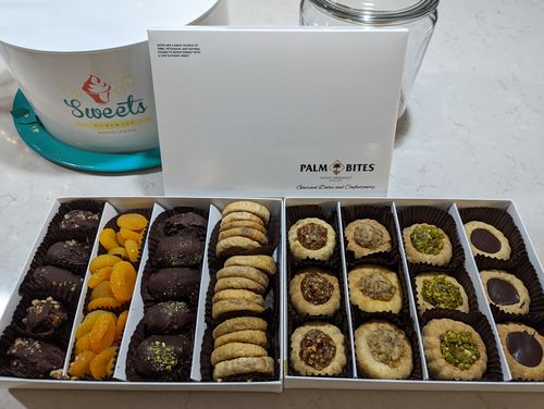 Customer photo review of Date Cookies Variety Box (NEW!)