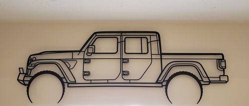 Customer photo review of Gladiator Detailed Silhouette Metal Wall Art