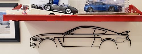Customer photo review of Mustang Shelby GT350 Silhouette Metal Wall Art
