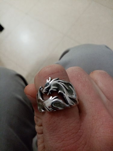 Customer photo review of Bague Dragon Lumineuse
