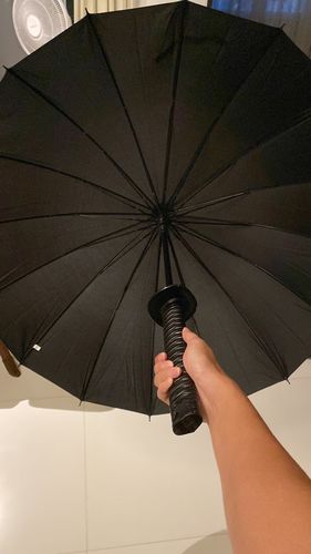 Customer photo review of Techwear katana Umbrella