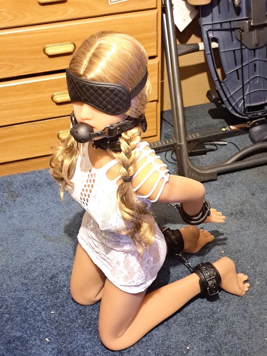 Customer photo review of US Stock - RIDMII Zuri 148cm Small Breast Lifelike Sex Doll Cute TPE Love Doll