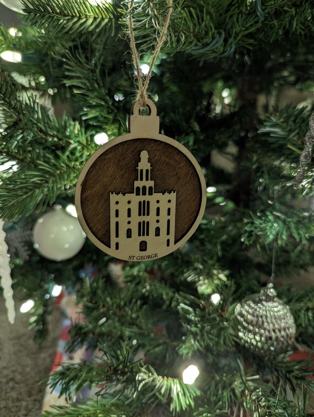 Customer photo review of Wooden Temple Christmas Ornament | Choose Any Temple
