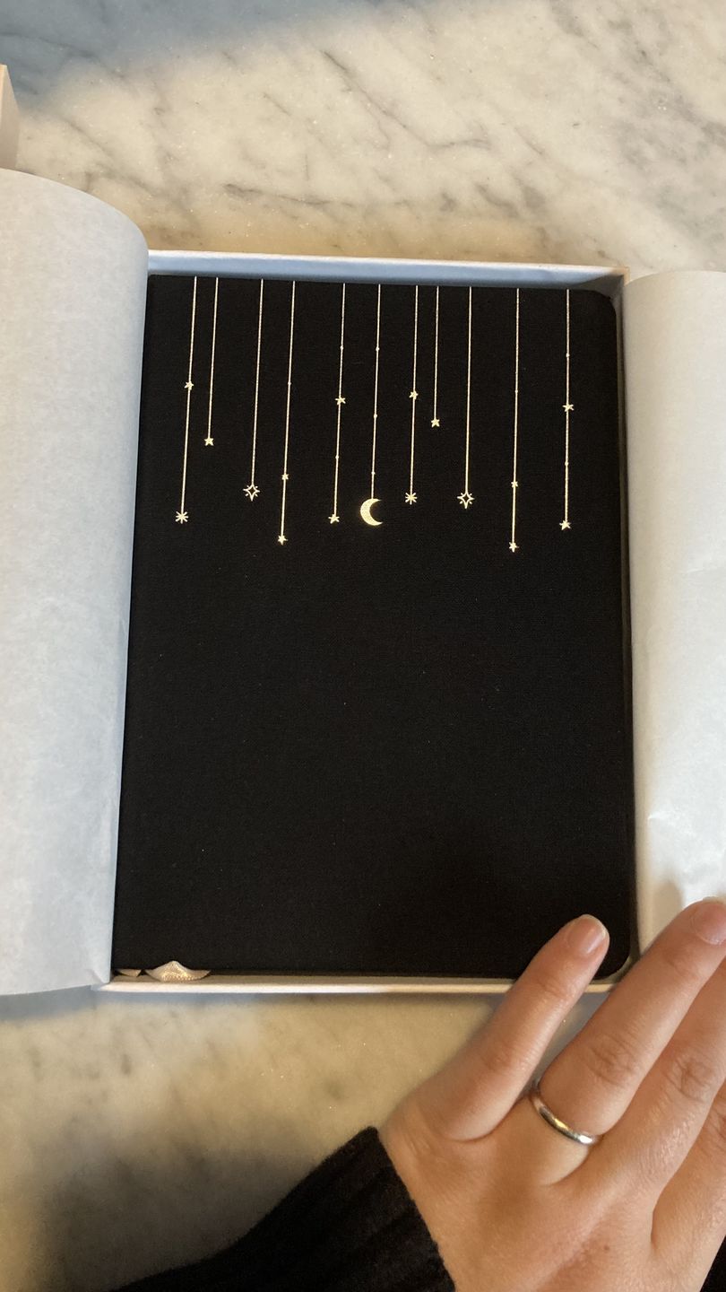 Customer photo review of Tsuki ‘Falling Star’ Limited Edition Bullet Journal ☾