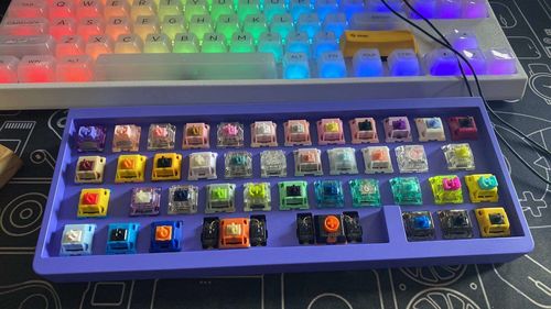 Customer photo review of IDOBAO ID42 40% Layout Mini Cute Hot-swap MX Mechanical Keyboard (Abacus)