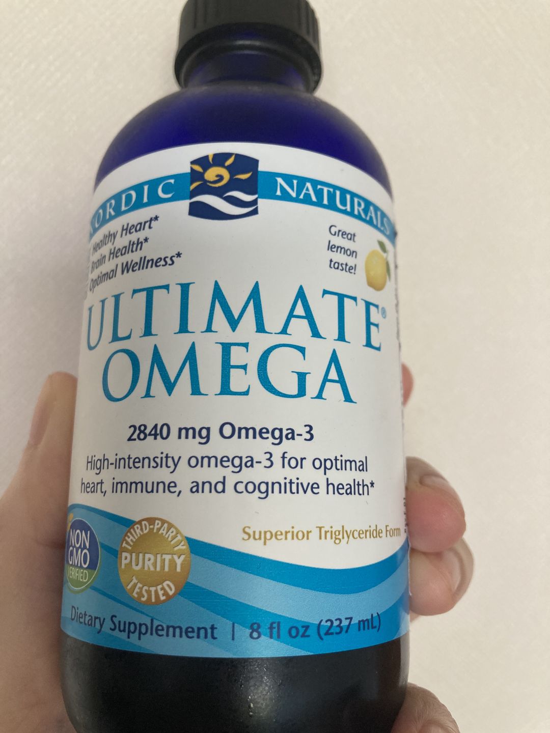 Customer photo review of Ultimate Omega-3 2.840 mg-237 ml