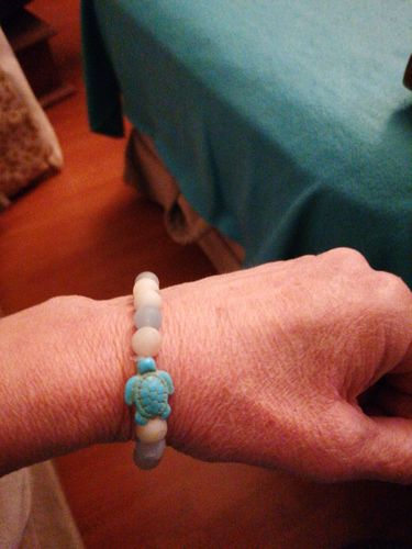 Customer photo review of "Turtle" tracking bracelet