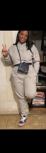 Customer photo review of Grey Crop Hoodie