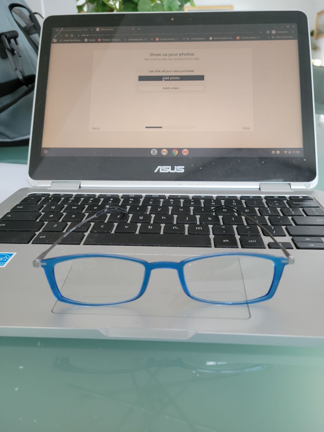 Customer photo review of Brooklyn Full Frame Reading Glasses Only