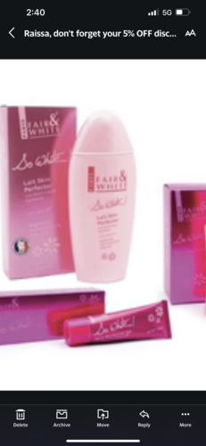 Customer photo review of Fair & White SoWhite! Essentials Kit
