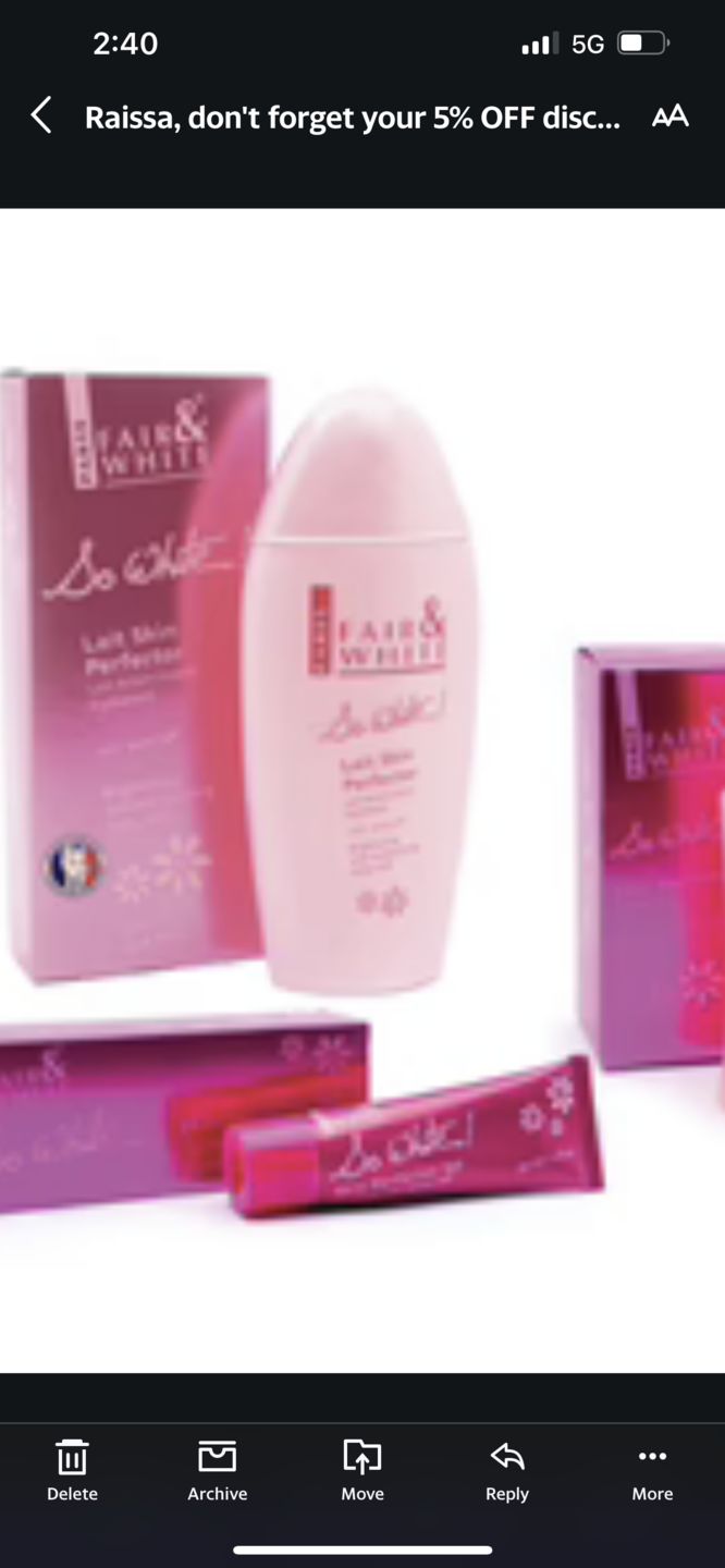 Customer photo review of Fair & White SoWhite! Essentials Kit
