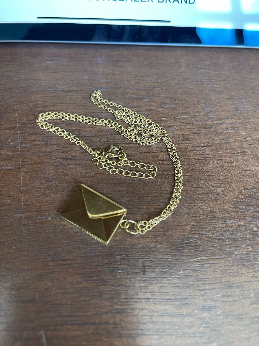 Customer photo review of Personalized Love Letter Necklace