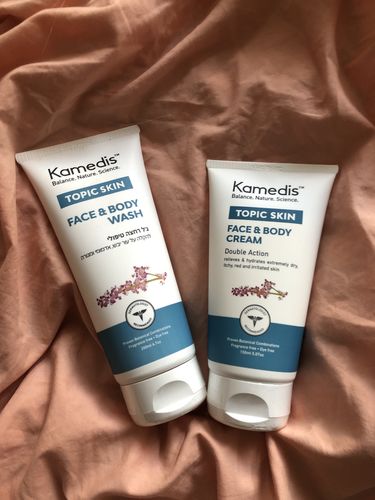 Customer photo review of ערכה טיפולית לעור אטופי ויבש | TOPIC SKIN KIT