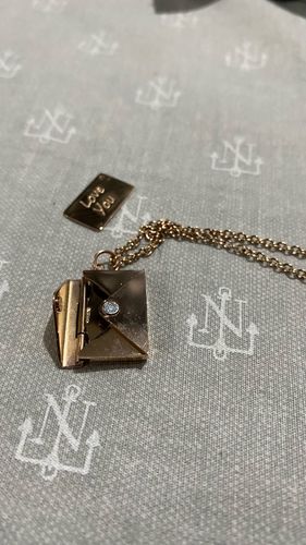 Customer photo review of Personalized Love Letter Necklace