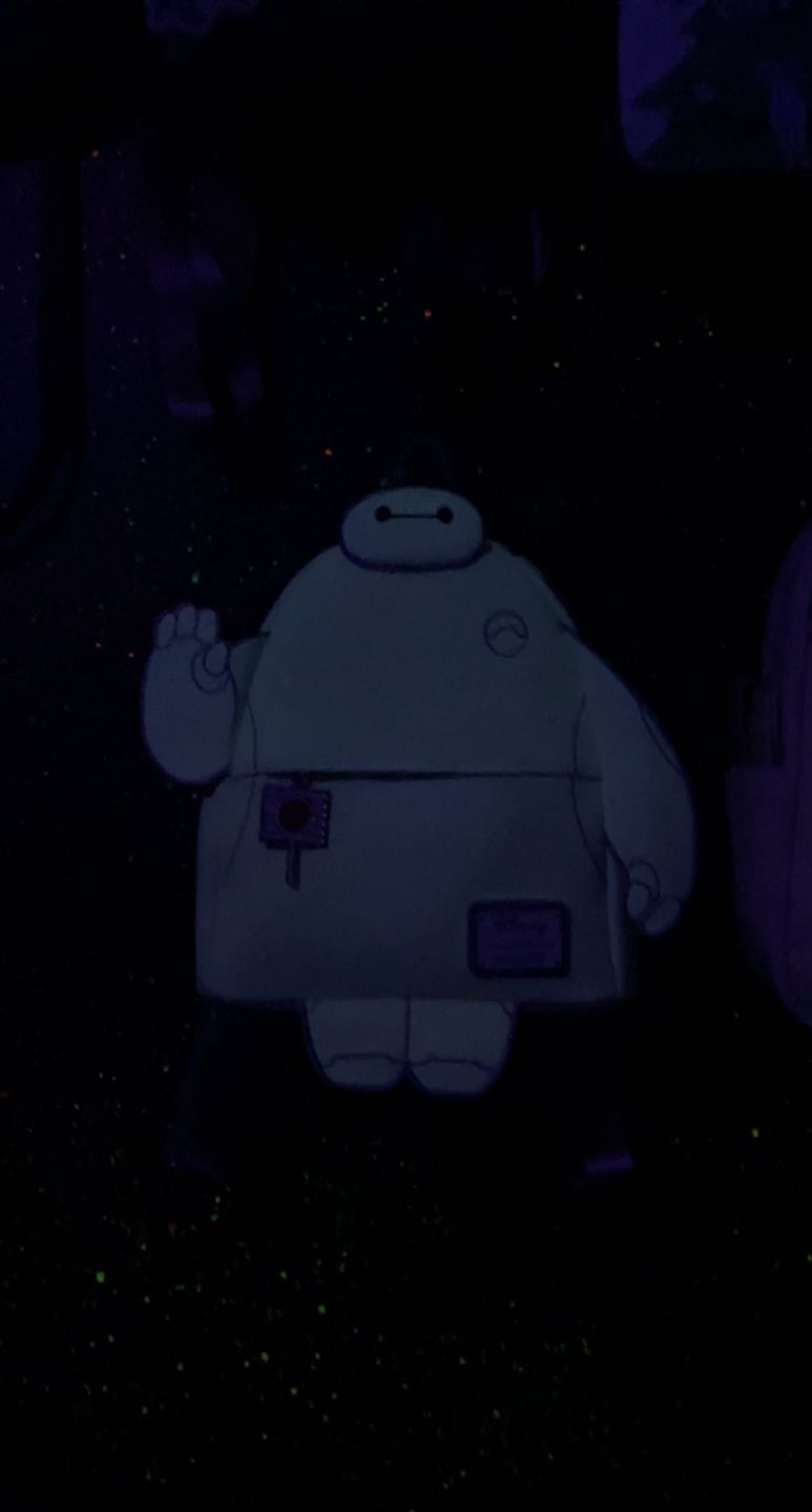 Customer photo review of 707 Street Exclusive - Loungefly Disney Glow in the Dark Talking Baymax Mini Backpack - December Preorder