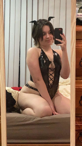 Customer photo review of Sheer Succubus Bodysuit