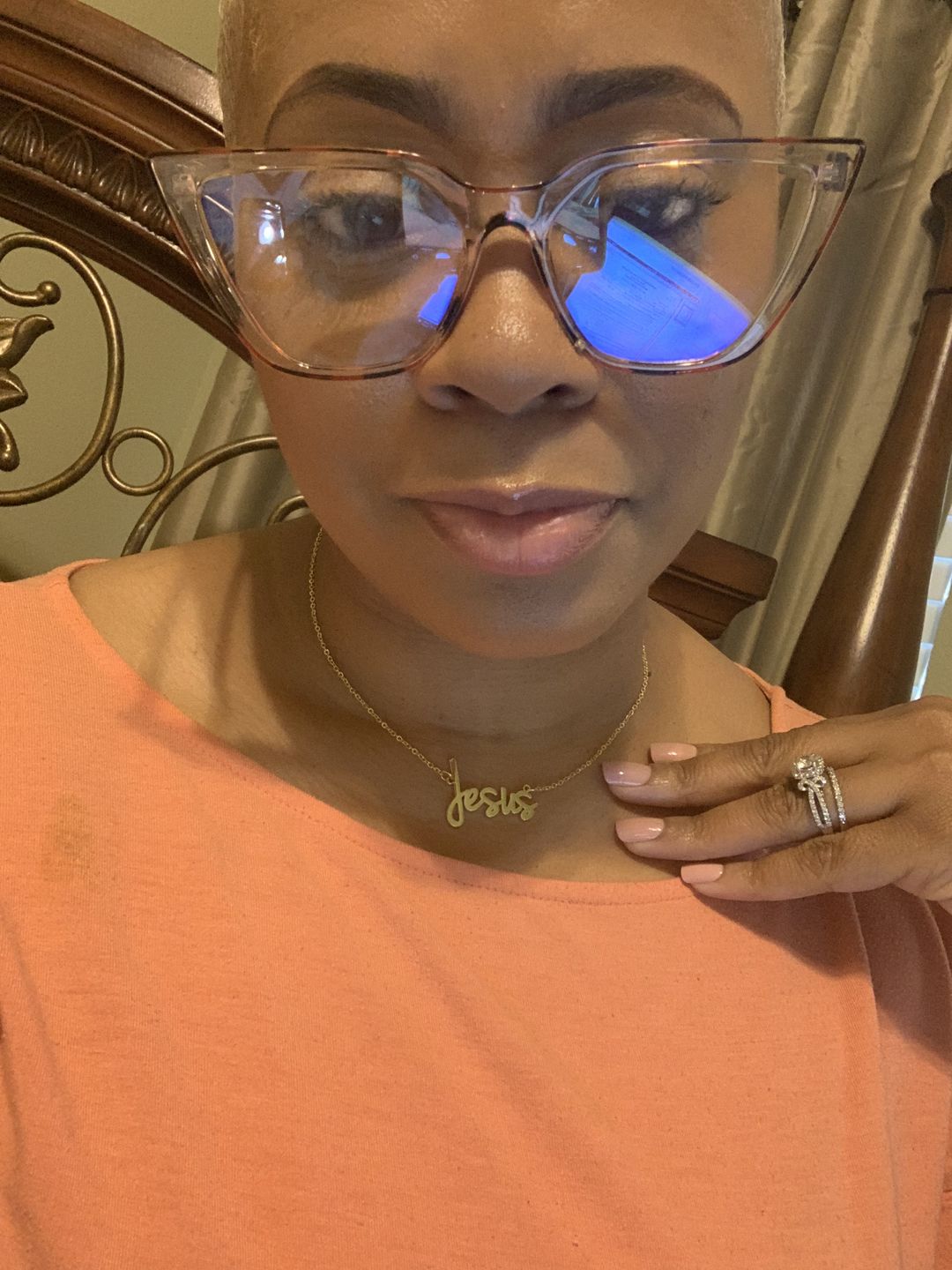 Customer photo review of Personalized Name Necklace