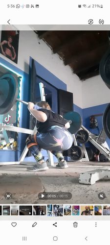 Customer photo review of Leggins Deportivos Mujer Estampado Destello Color - TFIT PRO 936