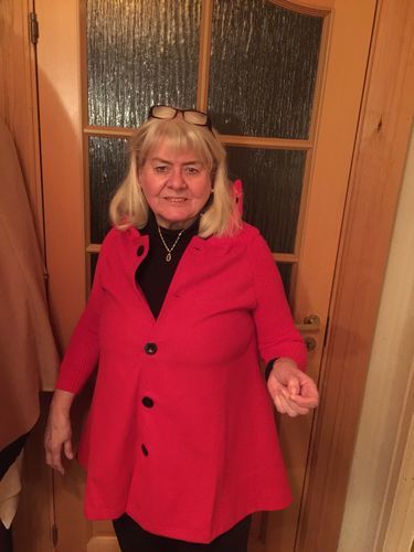 Customer photo review of Mittellange cape-jacke mit rollkragen