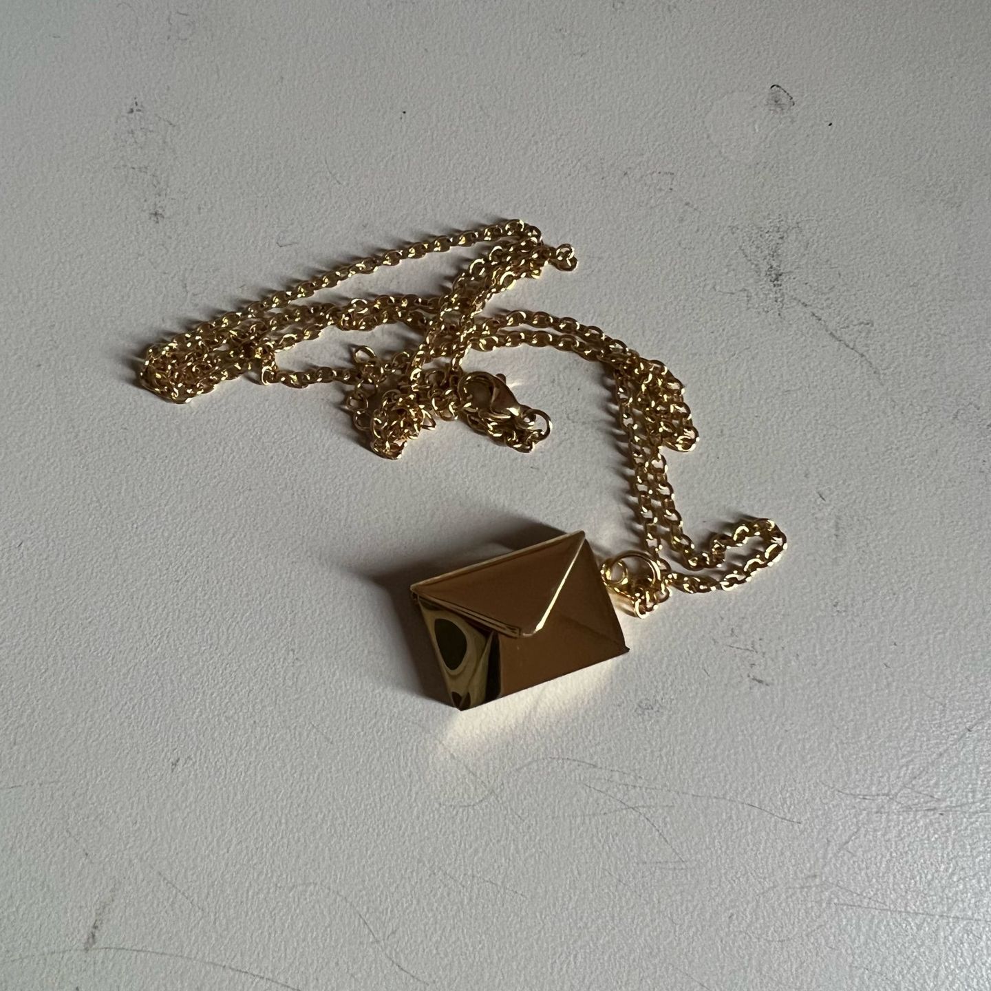 Customer photo review of Personalized Love Letter Necklace