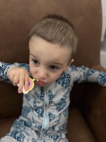 Customer photo review of Rainbow U-Shaped Sensory Toothbrush