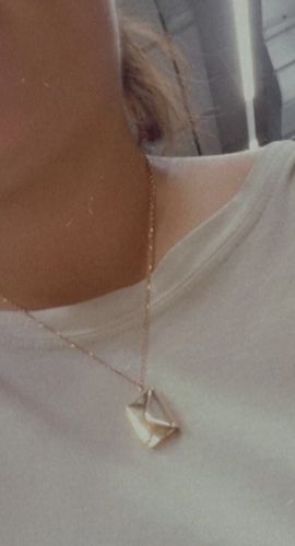 Customer photo review of Personalized Love Letter Necklace