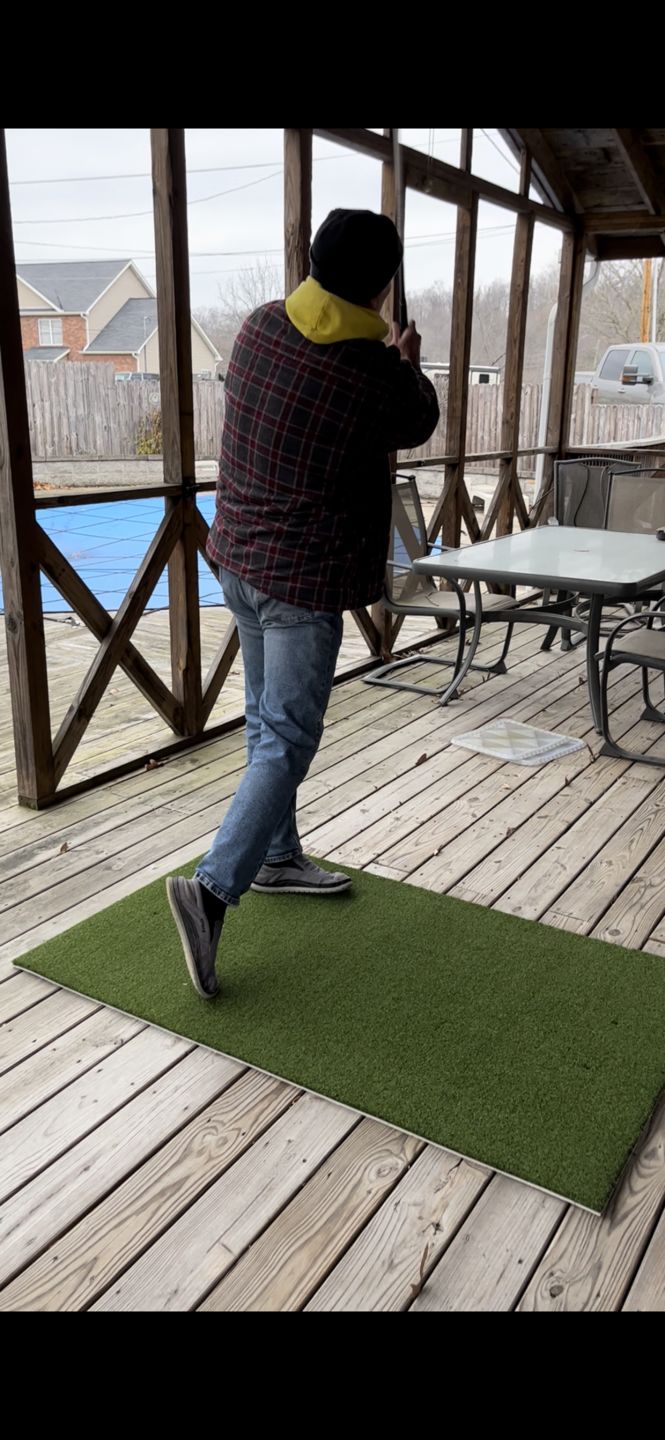 Customer photo review of FairwayHero Golf Hitting Mat